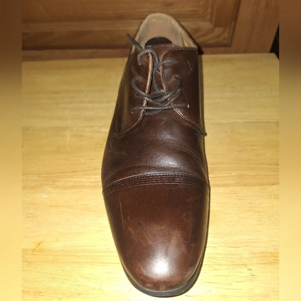 Kenneth Cole Rich Brown Leather Derbys